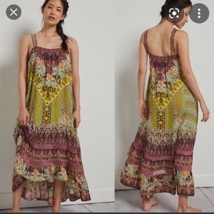 Anthropologie Lovett Tiered Tunic Dress